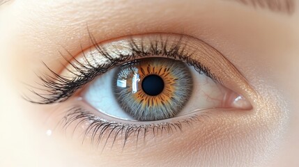 Captivating beauty in a close-up image of a natural makeup look.