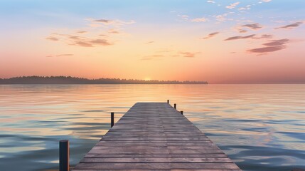 Obraz premium serene water waves illustration