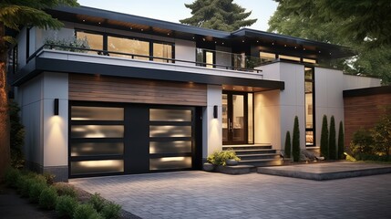 Fototapeta premium twist carriage garage door