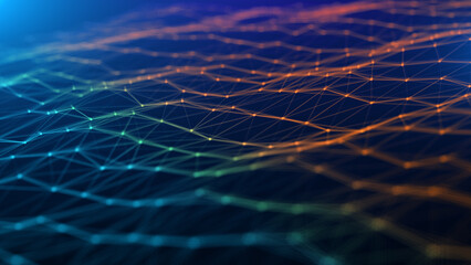 Science and technology wave texture background