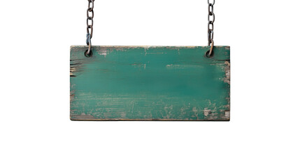 A green wooden open sign hanging