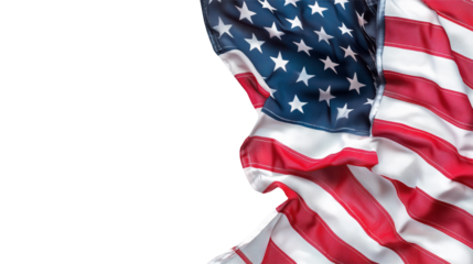 American flag waving in the wind