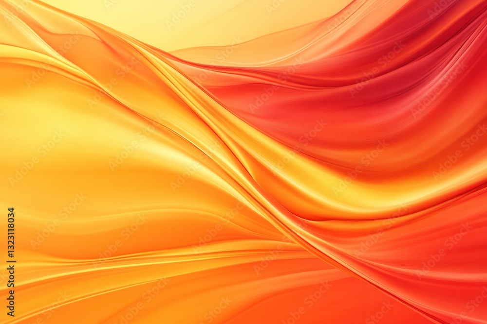 Leinwandbilder dynamic abstract background featuring energetic waves in vibrant red and orange hues ideal for creat