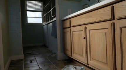 moisture water damage bathroom