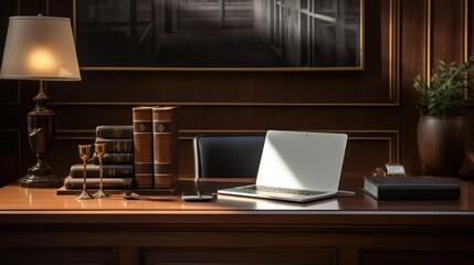 minimalist legal desk