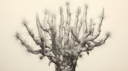 Obraz premium drawing hand drawn plants