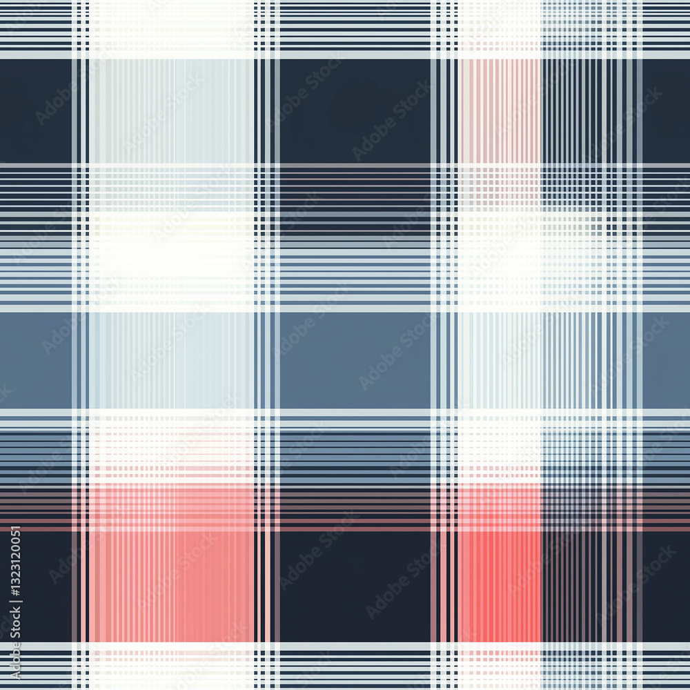 Poster vichy plaid patterns in duotone fabric modern textile design seamless patterns stylish environment c