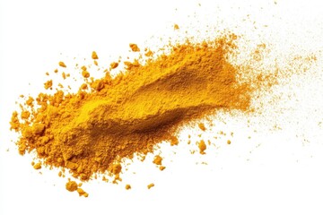 Turmeric Spice: A vibrant, close-up shot of turmeric powder, capturing its rich golden color and fine texture, perfect for culinary applications.