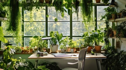 Obraz premium decor home office plants