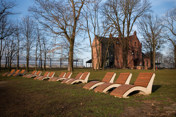 Goczałkowice zdrój, okolice dworca kolejowego, marzec 2025.  © Elżbieta Kaps