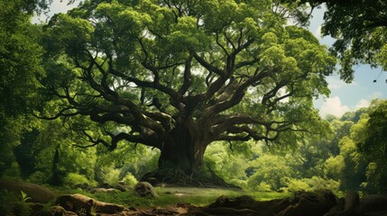Fototapeta premium forest large tree