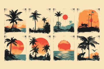 vector illustration of a summer background