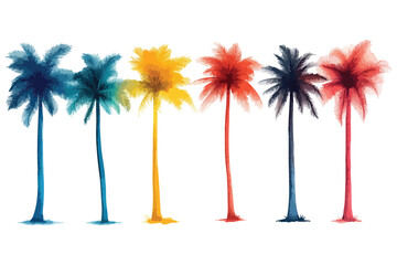 tropical palm trees