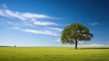 Obraz premium branches lawn with blue sky