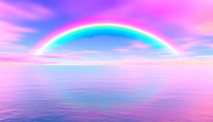 an abstract image featuring a vibrant pastel rainbow gradient with a subtle holographic texture. The colors blend smoothly, creating a dreamy, ethereal effect