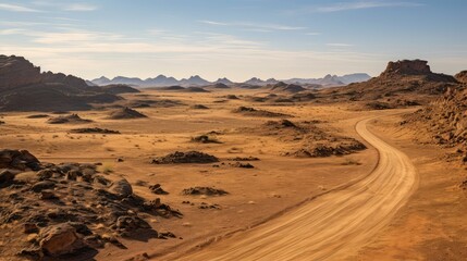 Fototapeta premium dunes off road tracks