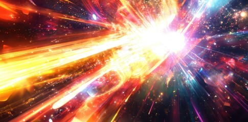 Fototapeta premium Vibrant concert scene radiating high energy, capturing the wild aura of music and excitement in the crowd.