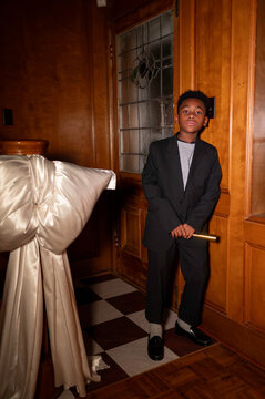 Getting dressed for the party is always fun