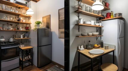 saving kitchen refrigerator