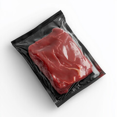Beef in Black skinpack mockup on white background