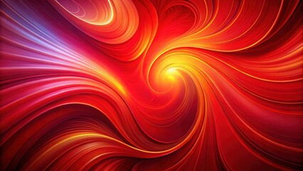 Vibrant abstract red background with swirling shapes and lines