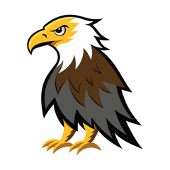 Fototapeta premium Eagle Vector Logo – Fierce and Strong Bird Design