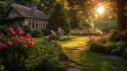 Obraz premium garden inheritance house