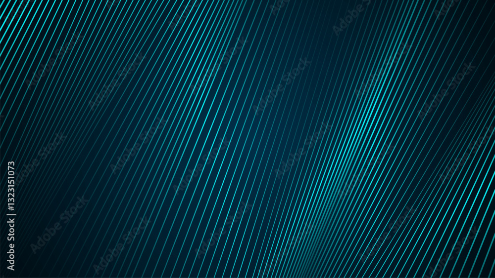 Poster dark background with intricately arranged lines looks dimensional.