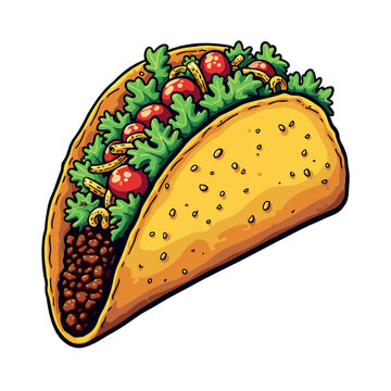 recommend clip art: Taco Clipart – High-Quality Mexican Food Vector