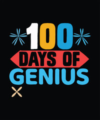 Naklejka premium Motivational graphic design for 100 days of school