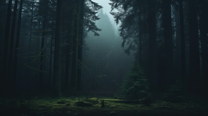 Fototapeta premium fairytale trees banner