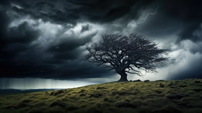 silhouee tree t