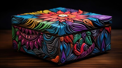 floral handdrawn box