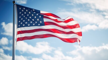 photo white american flag background