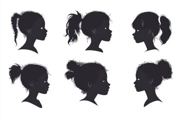 Children Silhouette Set