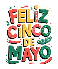 Fun Mexican Party  Illustration t shirt design