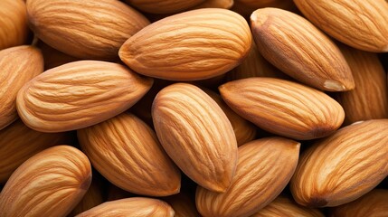 Close-Up of Delicious Almond Nuts Pile