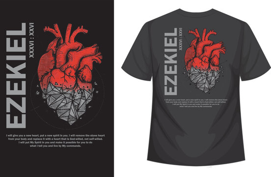 Christian bible verse t shirt design illustration vector