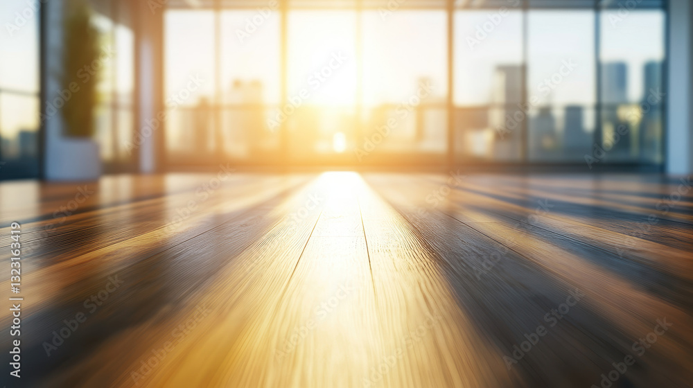 Poster office floor window bokeh
