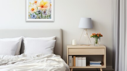 table white wood frame square