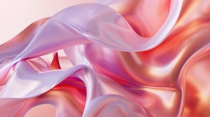 Obraz premium Eye-catching 3D rendered gradient design element that is ideal for use in banners, wallpapers, and posters. The smooth gradient transitions and three-dimensional effect create an appealing visual that