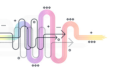 Abstract arrow direction. Business investment to success. financial data graph strategy. Technology background. High speed.