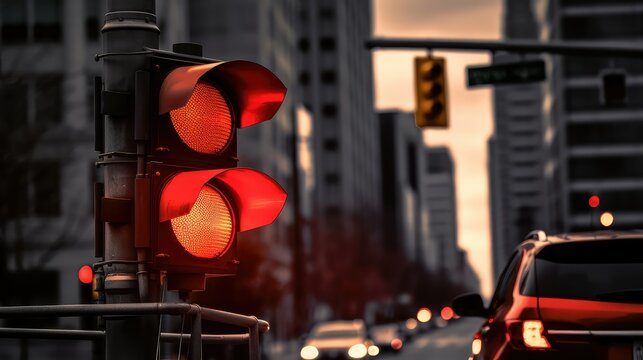 signal red light stoplight