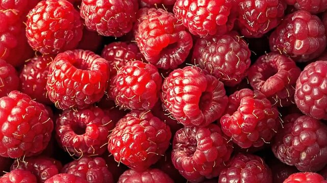 Fresh raspberries pattern or background