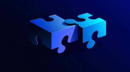 Two puzzle pieces fitting together