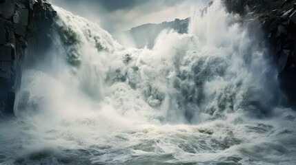Obraz premium torrent water gushing