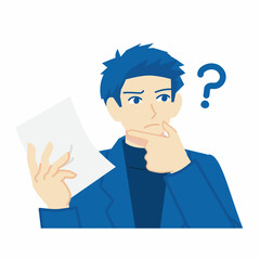 ビジネスシーンのバストアップイラスト