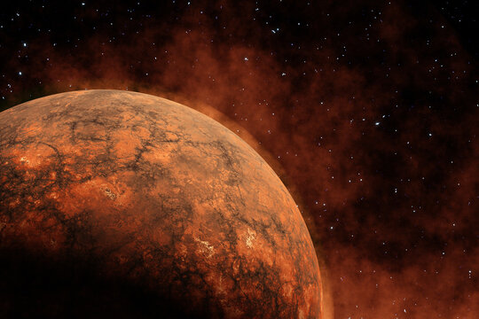 Mars-Like Planet in a Cosmic Setting