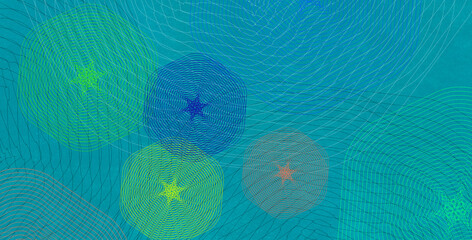 Abstract techno cluster concept