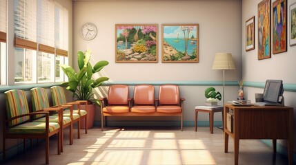 Fototapeta premium table small medical office